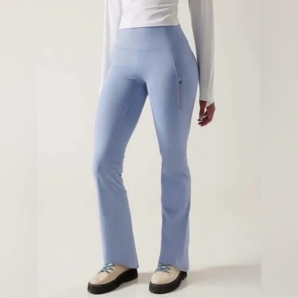 Athleta Rainier XL Light Blue Flared Pants